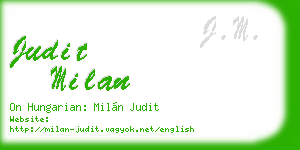 judit milan business card
