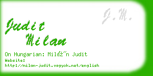 judit milan business card